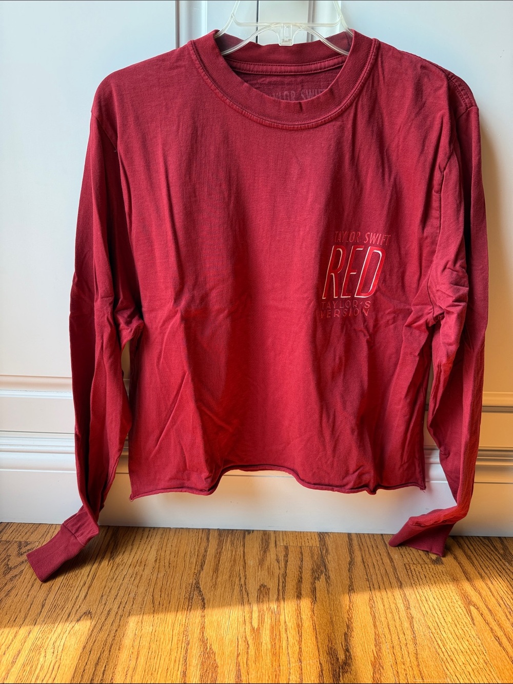 Taylor Swift RED Taylor’s Version Long-Sleeve Tee, Sz M